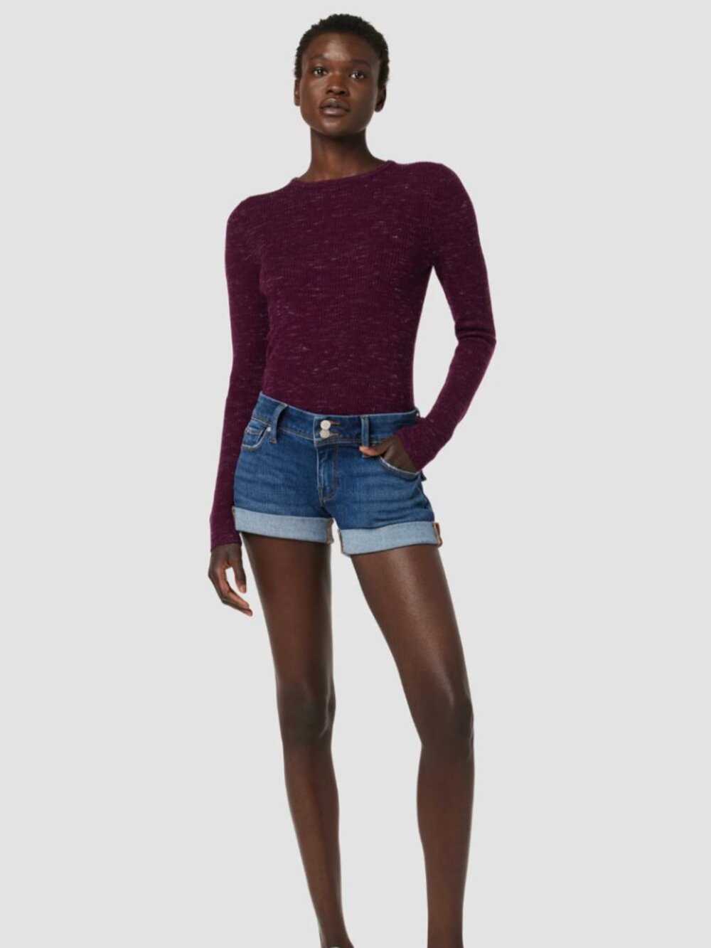 Hudson Croxley Mid-Rise Denim Shorts Cosmopolitan Size 28 - Picture 2 of 11
